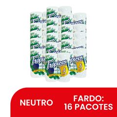 PAPEL HIGIÊNICO FOLHA SIMPLES TROPICOS C/4RL 30MT (16X4)