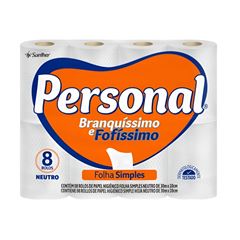 PAPEL HIGIÊNICO FOLHA SIMPLES PERSONAL C/8 30MT (8X8)HSC84