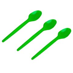 COLHER SOBREMESA SERT PLAST C/50 VERDE