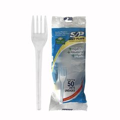 GARFO REFEIÇÃO SERT PLAST C/50 CRISTAL