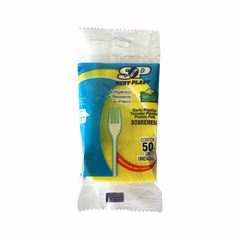 GARFO SOBREMESA SERT PLAST C/50 AMARELO