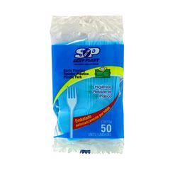 GARFO SOBREMESA SERT PLAST C/50 AZUL