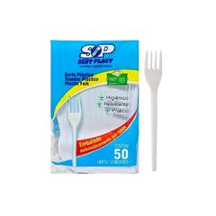 GARFO SOBREMESA SERT PLAST C/50 BRANCO