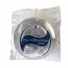 PRATO 22 ACRÍLICO SERT PLAST REDONDO C/10 CRISTAL