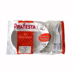 KIT CHURRASCO PRAFESTA C/10 BRANCO