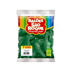 BALÃO 7 LISO C/50 SÃO ROQUE VERDE FOLHA