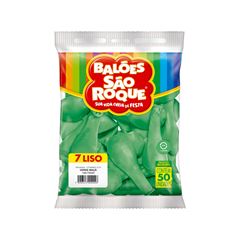 BALÃO 7 LISO C/50 SÃO ROQUE VERDE MACA
