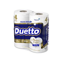 PAPEL HIGIÊNICO FOLHA DUPLA DUETTO C/4RL 30MT (16X4)
