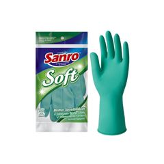 LUVA BORRACHA M SANRO SOFT VERDE CA5129
