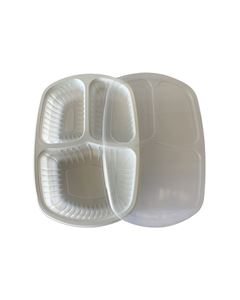 G 330 BANDEJA REF 3 DIVISÓRIAS 1150ML C/1 BRANCA