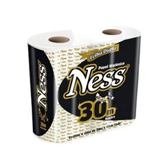 PAPEL HIGIÊNICO FOLHA DUPLA NESS C/4RL 30MT (16X4)