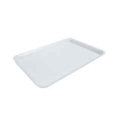 BANDEJA ISOPOR 03 RASA TOTAL C/100 TRL03 BRANCA 235X180X16
