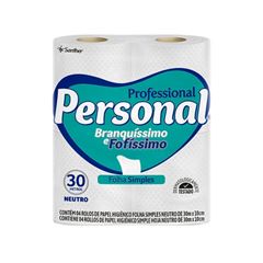 PAPEL HIGIÊNICO FOLHA SIMPLES PERSONAL PROF C/4 30M (15X4)PPS45