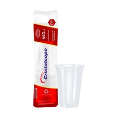COPO 440ML PP TRANSLÚCIDO CRISTAL C/50