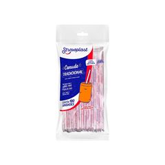 CANUDO TRADICIONAL 5MMX21CM STRAW SACHE C/100 BCO/VERM