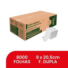 PAPEL HIGIÊNICO FOLHA DUPLA CAICAI INDAIAL C/8000 EXTRA LUXO