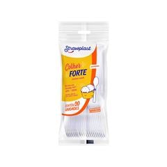 COLHER LINHA FORTE STRAWPLAST C/500 AÇAI ROXA