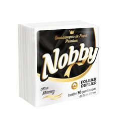 GUARDANAPO 21X22 FOLHA DUPLA NOBBY C/50