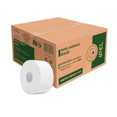 PAPEL HIGIÊNICO FOLHA ROLÃO FOLHA SIMPLES 8X300 100% INDAIAL