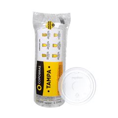 TAMPA PLAST 360 TRANSPARENTE C/50 COPOBRAS PT240/360/480