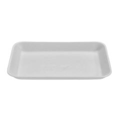 BANDEJA ISOPOR 02 RASA BOM APETITE C/100 BRANCA 140X210X17MM