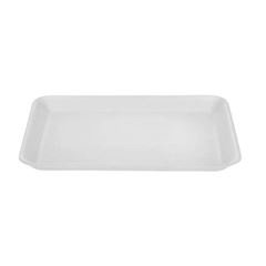 BANDEJA ISOPOR 03 RASA BOM APETITE C/100 BRANCA 180X235X15MM