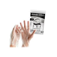 LUVA PLÁSTICA DESCARTÁVEL VABENE C/100