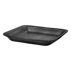 BANDEJA ISOPOR 03 RASA ABS COPOBRAS PRETA C/100 240X180X2