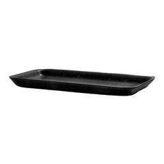 BANDEJA ISOPOR 04 RASA ABS COPOBRAS PRETA C/100 275X150X1