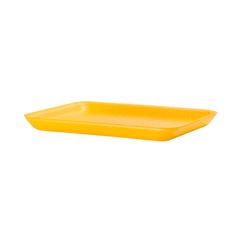 BANDEJA ISOPOR 02 FUNDA ABS COPOBRAS AMARELA C/100 214X144X