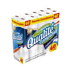 PAPEL HIGIÊNICO FOLHA DUPLA QUALITE C/40RL 30MT (2X40) COMP
