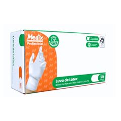 LUVA LÁTEX P MEDIX C/100 MBLIFE COM PÓ