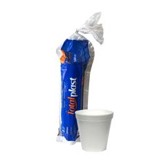 COPO ISOPOR 180ML TOTALPLAST C/20