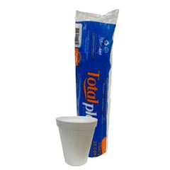 COPO ISOPOR 240ML TOTALPLAST C/20