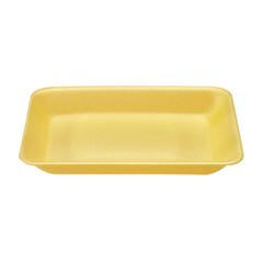 BANDEJA ISOPOR 03 RASA BOM APETITE C/400 AMARELA 180X235X15MM