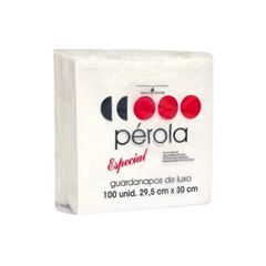 GUARDANAPO 29,5X30 FOLHA SIMPLES PEROLA C/100