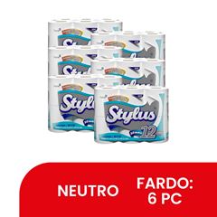 PAPEL HIGIÊNICO FOLHA DUPLA STYLUS C/12RL 20MT (6X12)