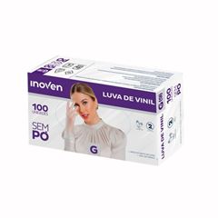 LUVA VINIL G INOVEN SEM PÓ C/100