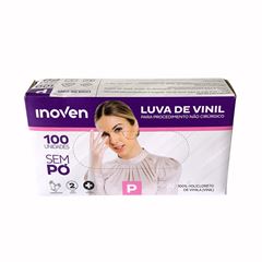 LUVA VINIL P INOVEN SEM PÓ C/100