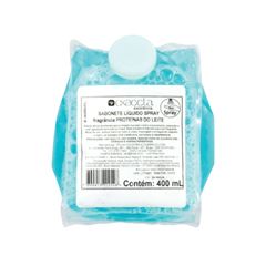 SABONETE LÍQUIDO 400ML REFIL SPRAY PRETO LEITE EXACTA
