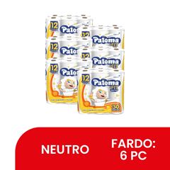 PAPEL HIGIÊNICO FOLHA SIMPLES PALOMA C/12RL 30MT (6X12) FIT