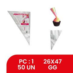 SACO DE CONFEITAR DESCARTÁVEL GG 26X47 C/1 MAGO