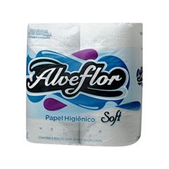 PAPEL HIGIÊNICO FOLHA SIMPLES ALVEFLOR C/4RL 30MT (16X4)