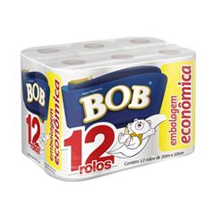 PAPEL HIGIÊNICO FOLHA SIMPLES BOB C/12RL 30MT (6X12)