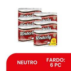 PAPEL HIGIÊNICO FOLHA DUPLA TENDERLY C/12RL 30MT (6X12) L12/P11