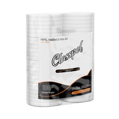 PAPEL HIGIÊNICO ROLÃO FOLHA SIMPLES 100% 8X300 CLASSPEL PRO