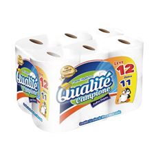 PAPEL HIGIÊNICO FOLHA DUPLA QUALITE C/12RL 30MT (8X12) L12/P11