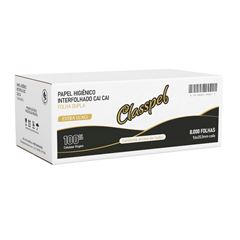 PAPEL HIGIÊNICO FOLHA DUPLA CAICAI CLASSPEL PRO C/8000