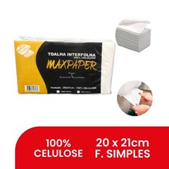 PAPEL TOALHA INTERFOLHADO 2 DOBRAS 100% 20X21 FS MAXPAPER #