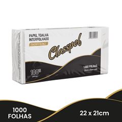 PAPEL TOALHA INTERFOLHADO 2 DOBRAS 100% 20X21 FS C/1000 18GR CLASSPEL PRO